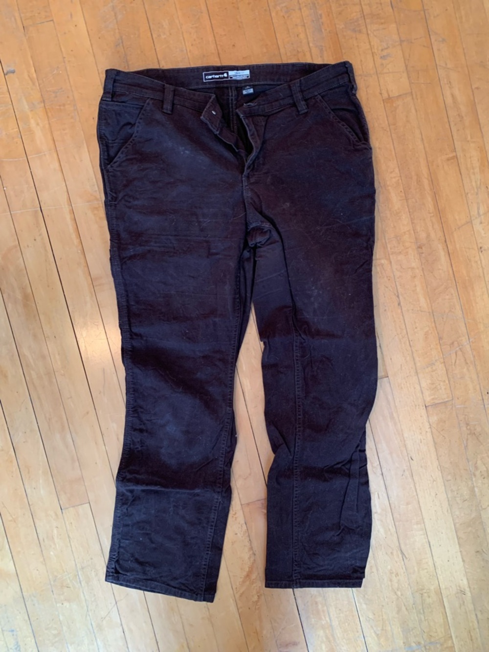 Carhartt Women’s Loose Fit Dark Brown Work Pants
